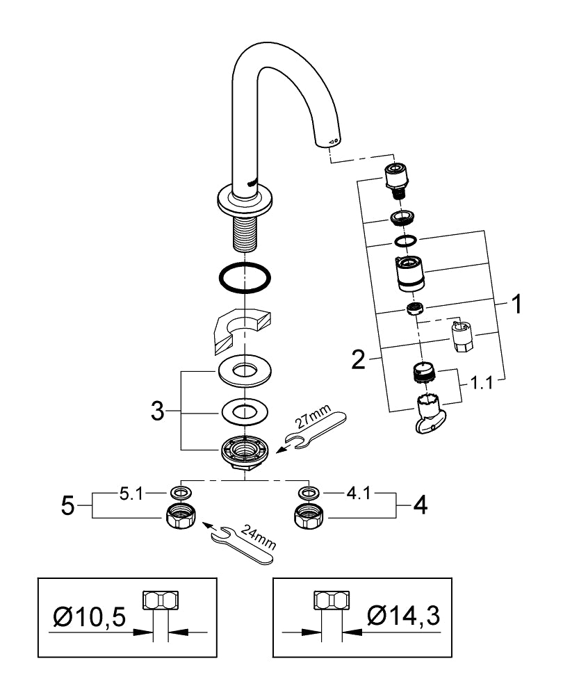 Grohe Universal musluk  D N15 - 20201000