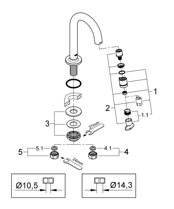 Grohe Universal musluk  D N15 - 20201000