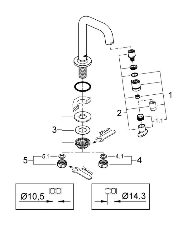 Grohe Universal musluk  D N15 - 20202000