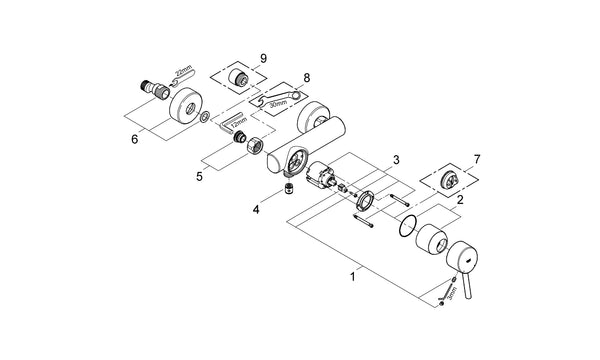 Grohe Concetto Tek Kumandalı Duş Bataryası - 32210001