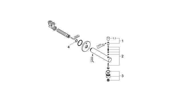 Grohe Concetto Yön Değiştiricili Çıkış Ucu - 13281001