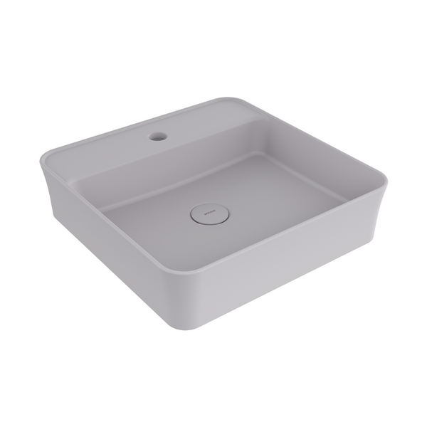 Bocchi Sottile Slim Line Batarya Bankli Kare Lavabo 45X45cm. Mat Gri̇ - 1598-006-0126