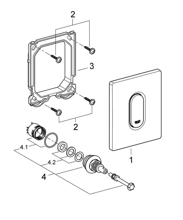Grohe Arena  Cosmopolitan Kumanda Paneli - 38857SH0