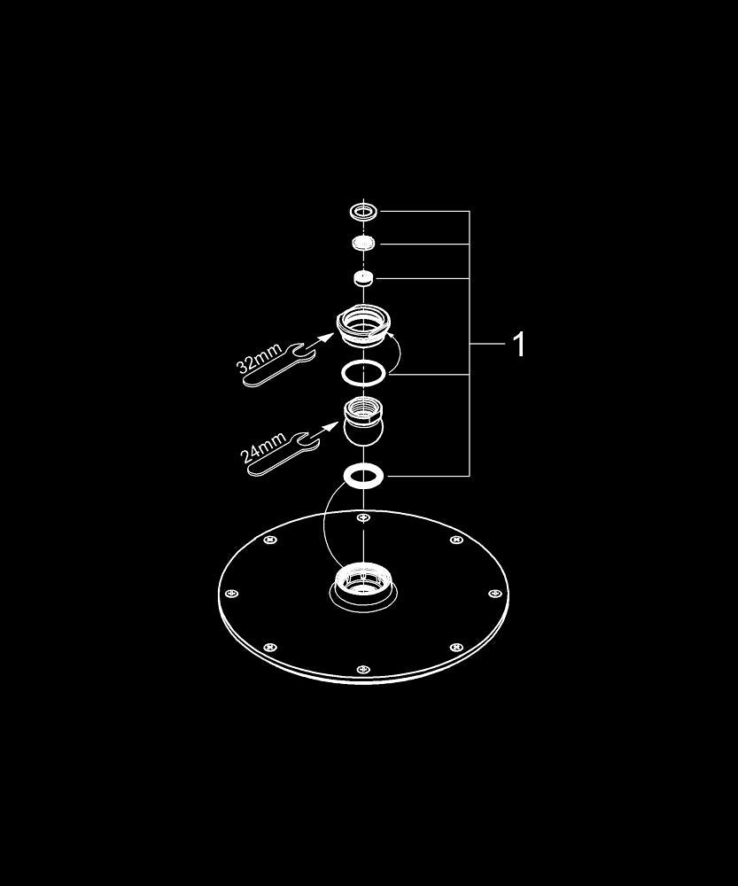 Grohe Rainshower  Cosmopolitan 210 Tepe Duşu 1 Akışlı - 2836800E