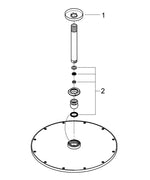 Grohe Rainshower  Cosmopolitan 310 Tepe Duşu Seti 142 Mm, Tek Akışlı - 26067DA0