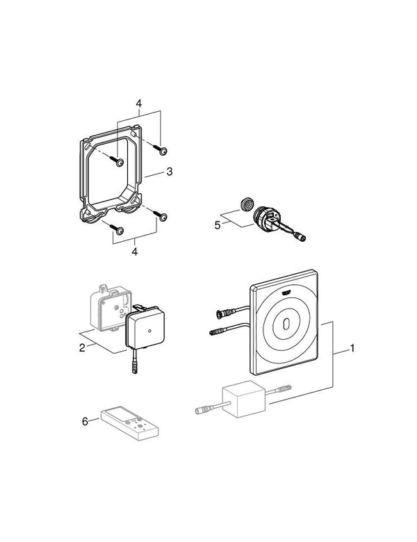 Grohe Tectron  Surf Fotoselli Pisuar Kumanda Paneli - 37336001