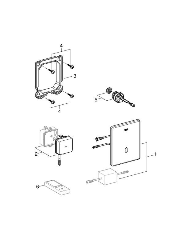Grohe Tectron  Skate Fotoselli Pisuar Kumanda Paneli - 37321SD1