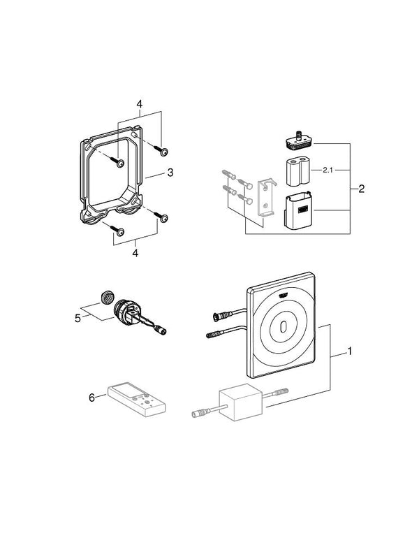 Grohe Tectron  Surf Fotoselli Pisuar Kumanda Paneli - 37337001