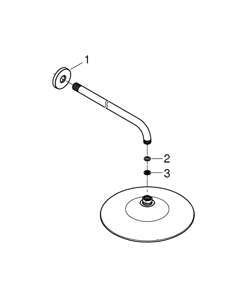 Grohe Euphoria 260 Tepe Duşu Seti 380 Mm, 3 Akışlı - 26459000