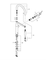 Grohe Essence Tek Kumandalı Eviye Bataryası - 30503000