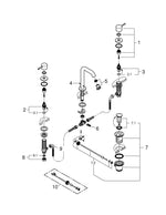 Grohe Essence3 delikli lavabo bataryası 1/2″  M- Boyut - 20296001