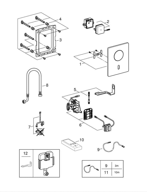 Grohe Tectron  Skate Fotoselli Kumanda Paneli - 37419SD0