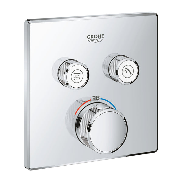 Grohe Grohtherm  Smart Control Çift Valfli Akış Kontrollü, Ankastre Termostatik Duş Bataryası - 29124000