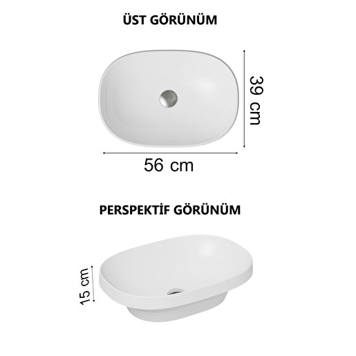VitrA Frame Tezgahüstü Lavabo 5652B403-0016