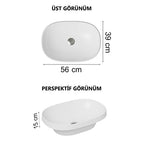 VitrA Frame Tezgahüstü Lavabo 5652B403-0016