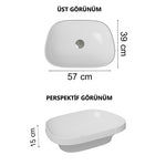 VitrA Frame Tezgahüstü Lavabo 5653B403-0016