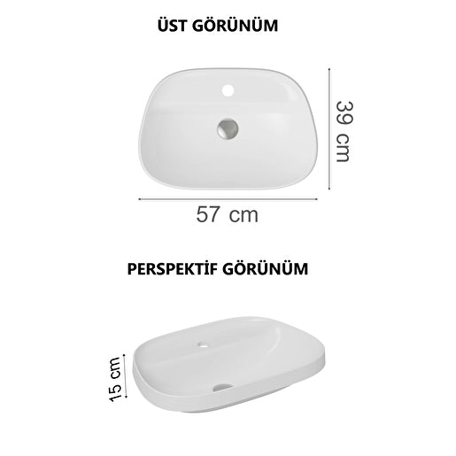 VitrA Frame Tezgahüstü Lavabo 5696B403-0041