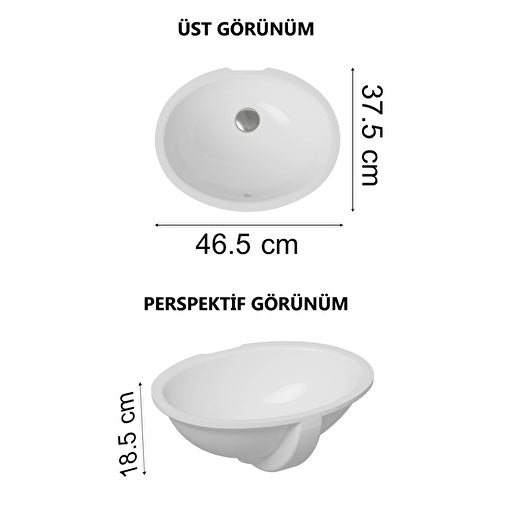 VitrA S20 Tezgahaltı Lavabo 6039B003-0012