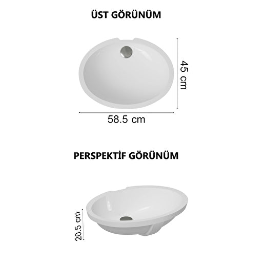 VitrA S20 Tezgahaltı Lavabo 6069B003-0012