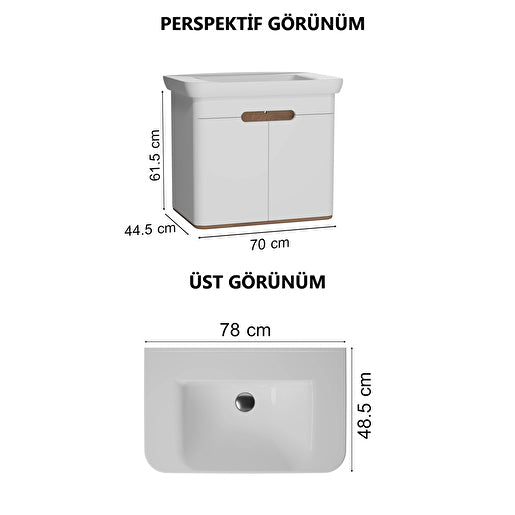 VitrA Sento Lavabo Dolabı 60785