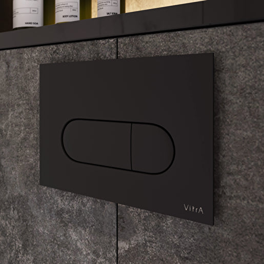 VitrA Root Round Kumanda Paneli, Mat Siyah 740-2211