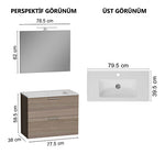 VitrA Mia Banyo Dolabı Seti 75101