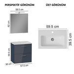 VitrA Mia Banyo Dolabı Seti 75102