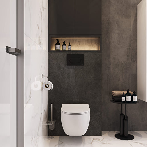 VitrA Root Round Kumanda Paneli, Mat Siyah 740-2211