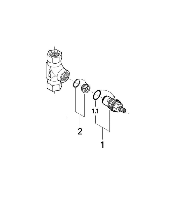 Grohe Ankastre Kumanda Için Iç Gövde - 29273000