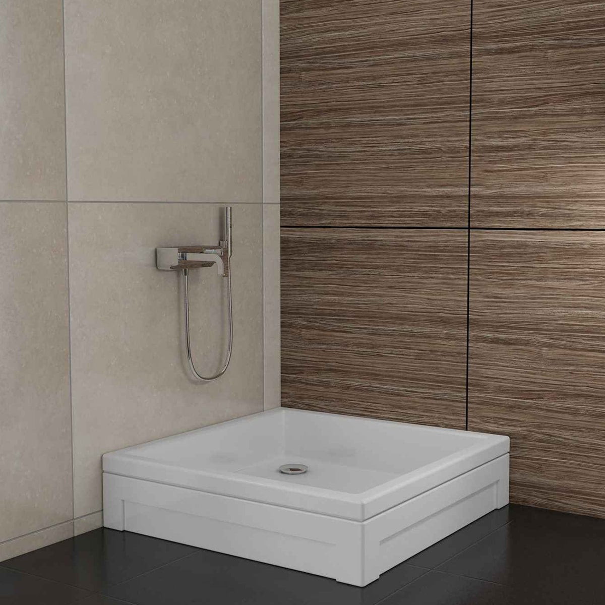 130x100x16 Kare Panelli Duş Teknesi