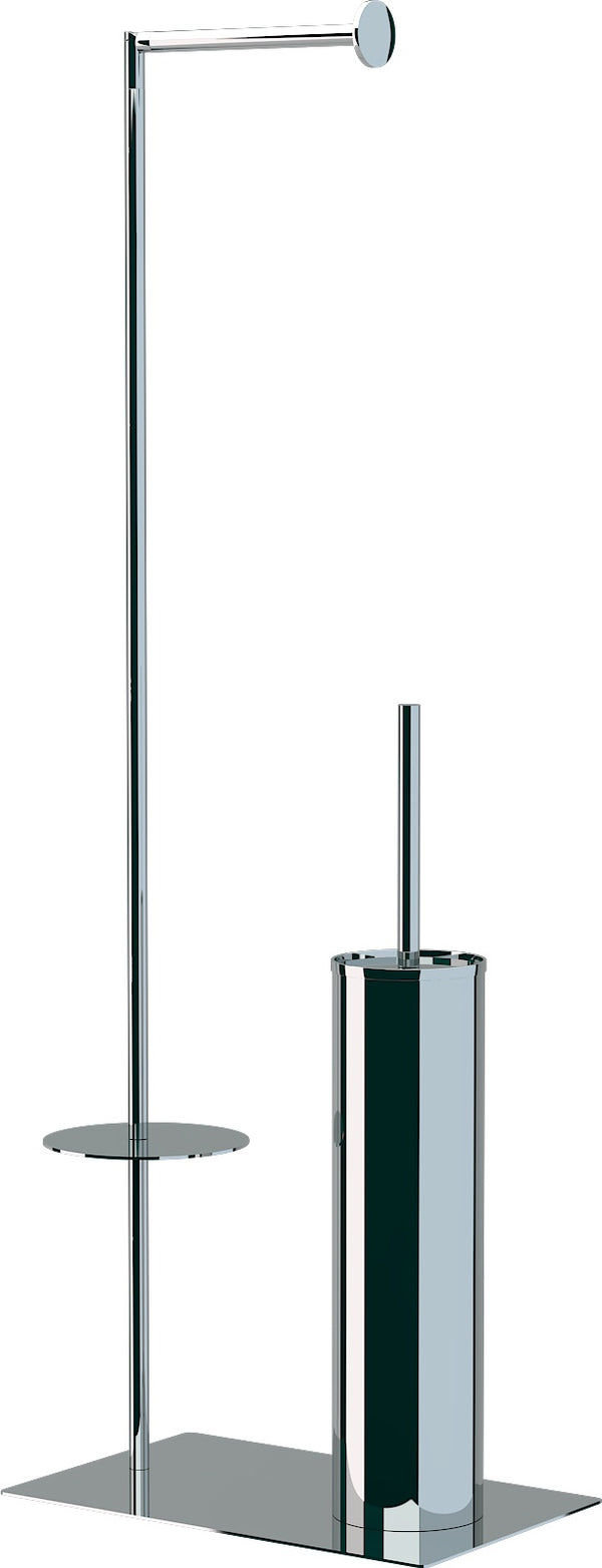 Tuvalet Kağıtlık Ve Fırçalık Ayaklı Krom