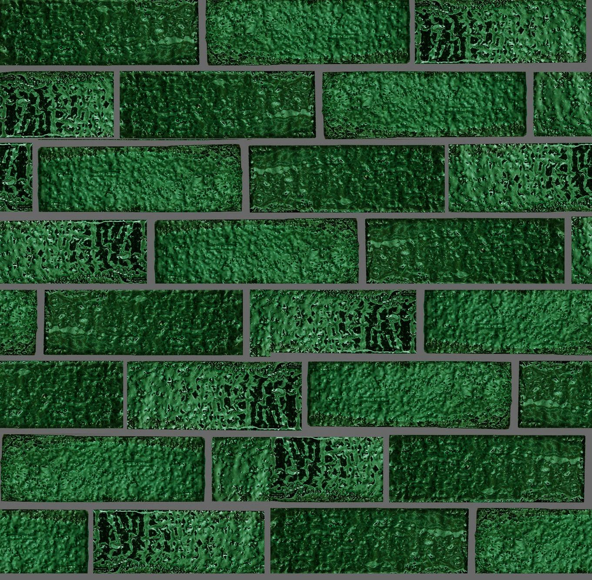 Art Mosaic Forest Emerald Green 6,5x21,5 El Yapımı Terracotta Seramik