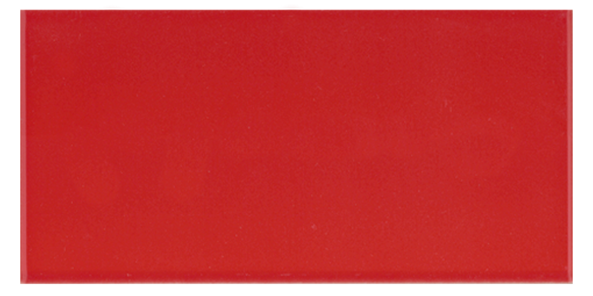 Art Mosaic Flat 7,5x15 / 3”x6” Red Glossy Duvar Karosu