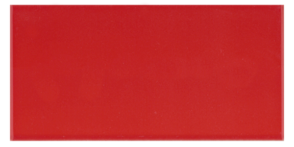 Art Mosaic Flat 7,5x15 / 3”x6” Red Glossy Duvar Karosu