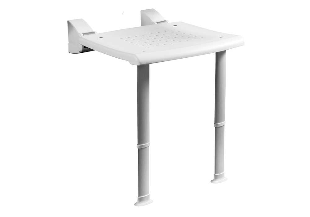 Bocchi Comfort Ayak Destekli̇ Katlanabi̇li̇r Duş Oturaği Parlak Beyaz - PR-WSL-PP-BX
