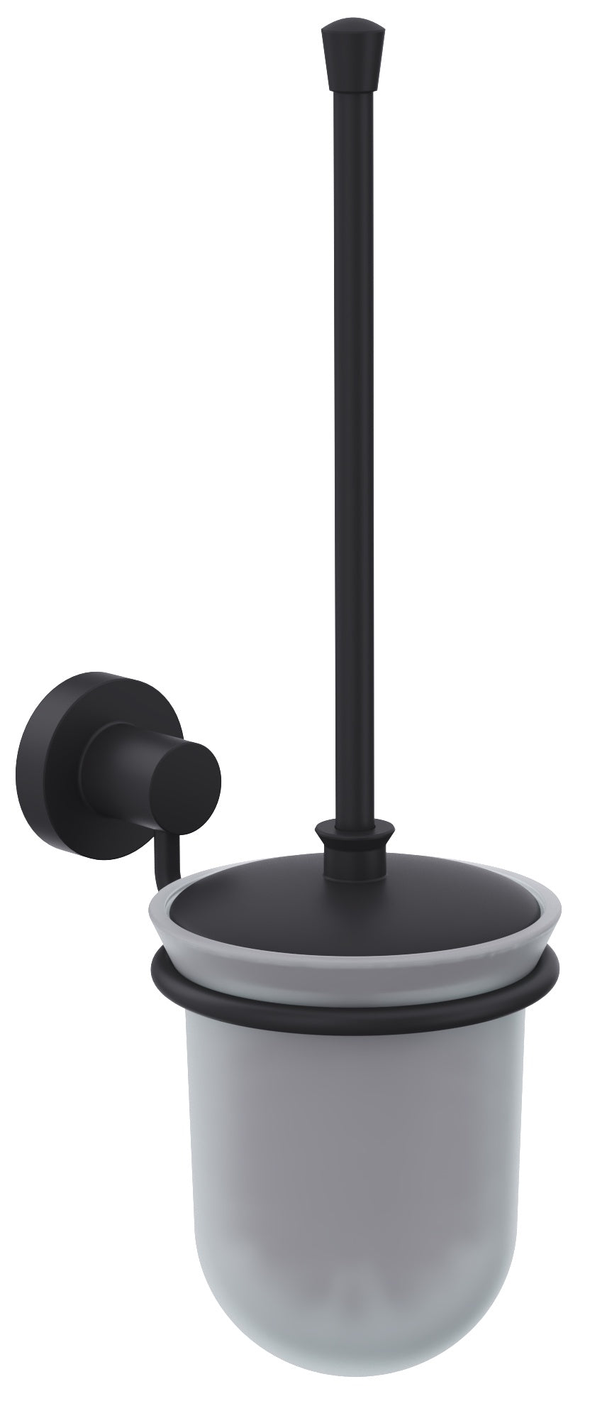 Master Tuvalet Fırçalık (buzlu Cam) Mat Siyah