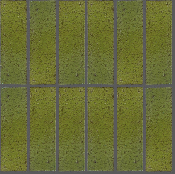 Art Mosaic Forest Leaf 6,5x21,5 El Yapımı Terracotta Seramik