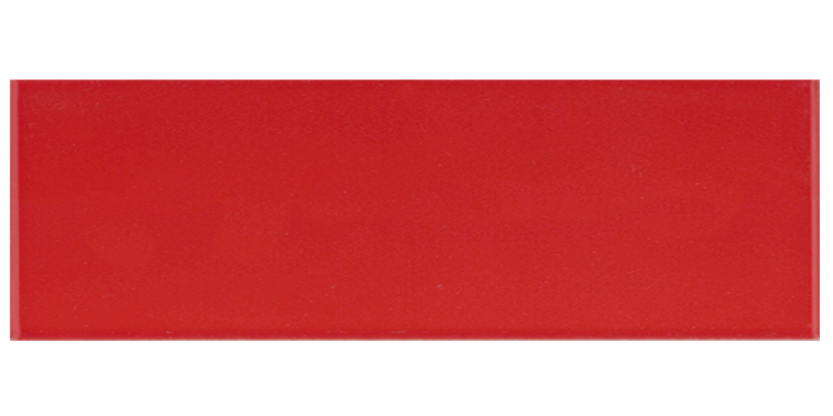 Art Mosaic Flat 10x40 / 4”x16” Red Matt Duvar Karosu