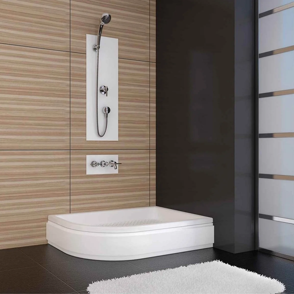 120x90x6 Asimetrik Sağ Flat Duş Teknesi