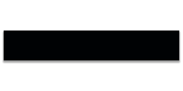 Art Mosaic 5x20 / 2”x8” Black Flat Matt Duvar Karosu