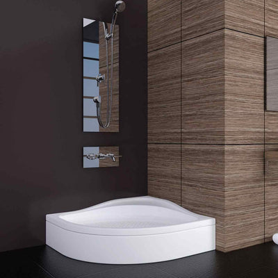 100x100x16 Oval Oturmalı Duş Teknesi