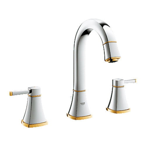 Grohe Lavabo Bataryası 3 Delikli Grandera Krom/Altın - 20389IG0