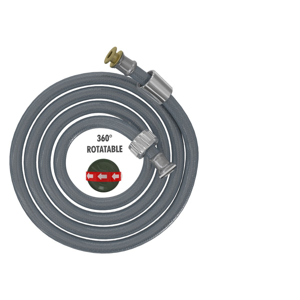 Mega Gri Dönerli Duş Hortumu 1,75M