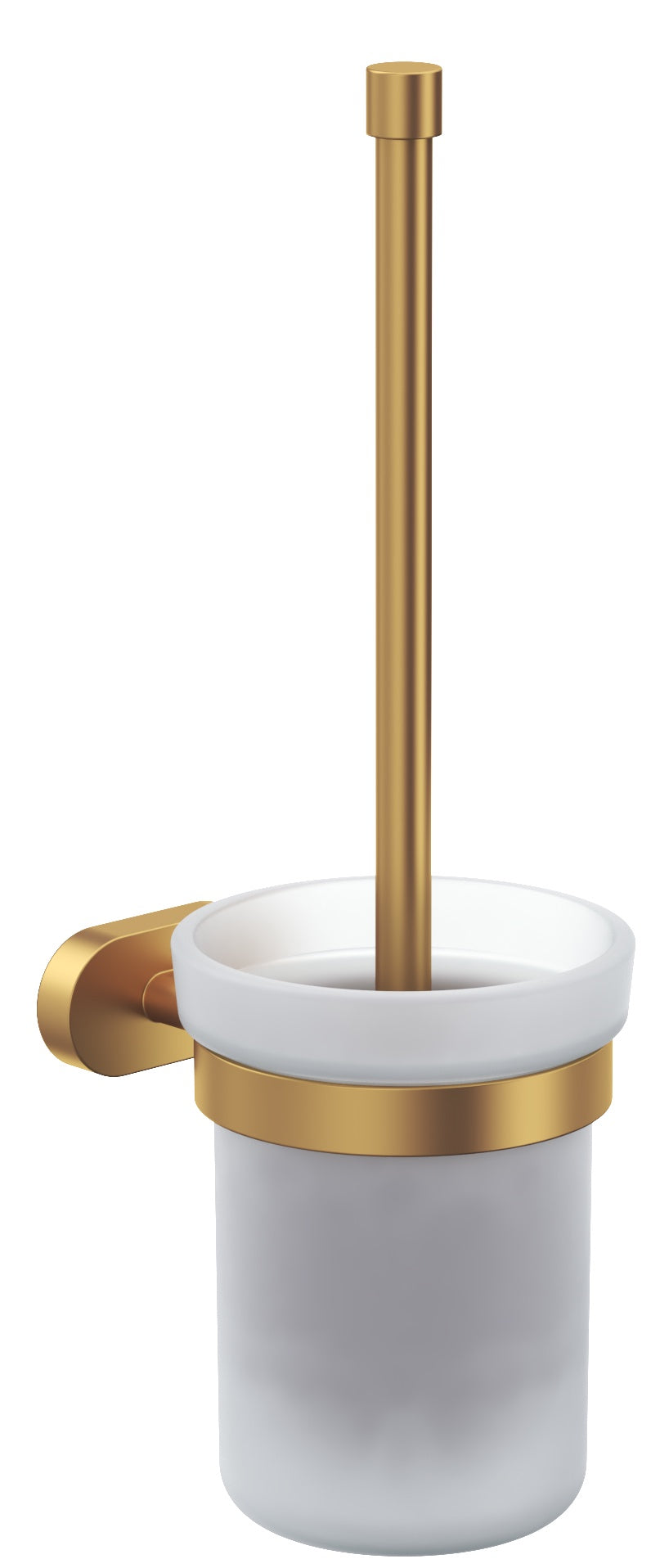 Venüs Tuvalet Fırçalık (buzlu Cam) Mat Altın