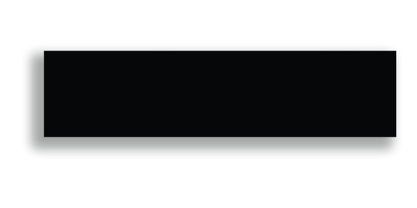 Art Mosaic Flat 7,5x30 / 3"x12" Black Glossy Duvar Karosu