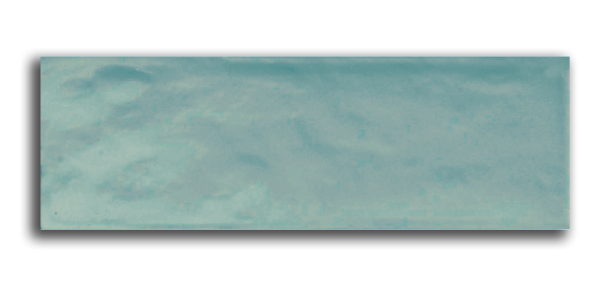 Art Mosaic Bumpy 10x30 / 4”x12” Aqua Glossy Duvar Karosu