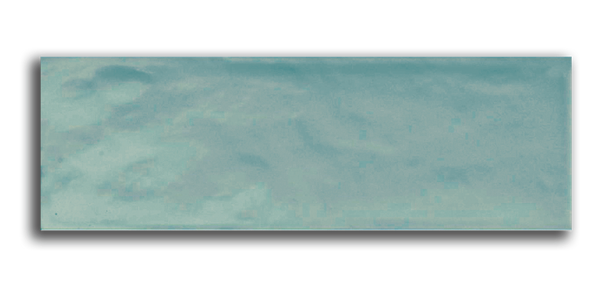 Art Mosaic Bumpy 10x30 / 4”x12” Aqua Glossy Duvar Karosu