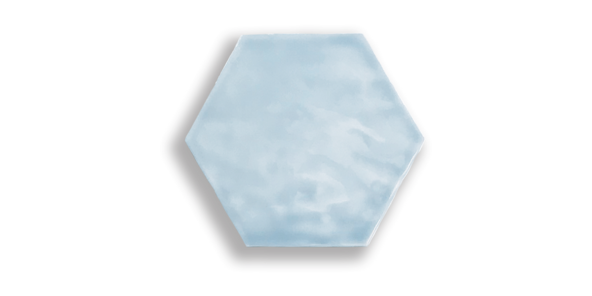 Art Mosaic Artisan Hexagon 15x17 / 6"  Sky Glossy Duvar Karosu