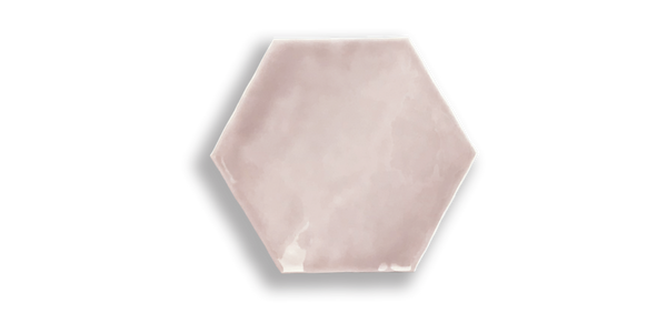 Art Mosaic Artisan Hexagon 15x17 / 6"  Rose Glossy Duvar Karosu