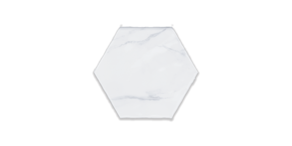 Art Mosaic Carrara 15x17,5 / 6” Artisan Hexagon Matt Duvar Karosu